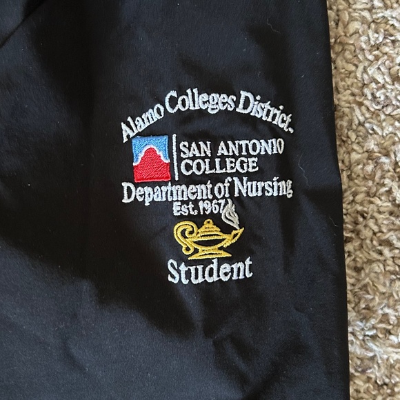 San Antonio College SAC ADN Nursing School Embroidered Black Uniform Jacket - Picture 4 of 4